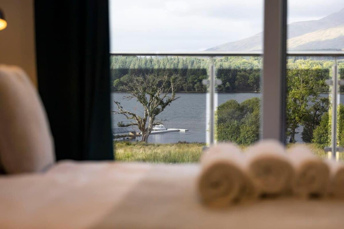 New Build Lodge With Stunning Views Of Loch Awe Hayfield  ภายนอก รูปภาพ