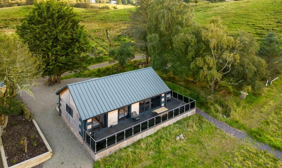 New Build Lodge With Stunning Views Of Loch Awe Hayfield  ภายนอก รูปภาพ